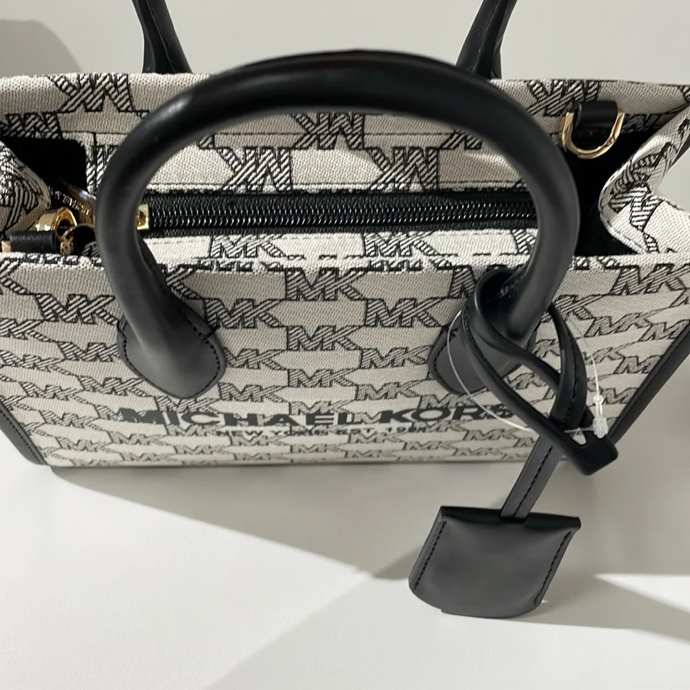 Michael Kors small shopper crossbody black multi jacquard - Picture 7 of 7